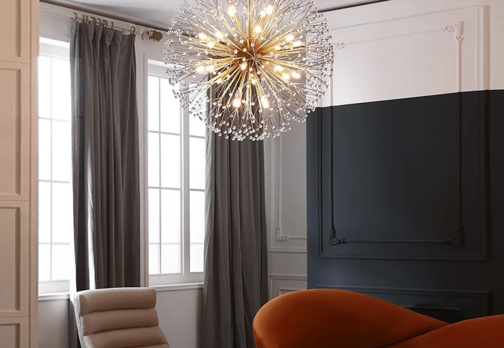 round modern crystal chandelier